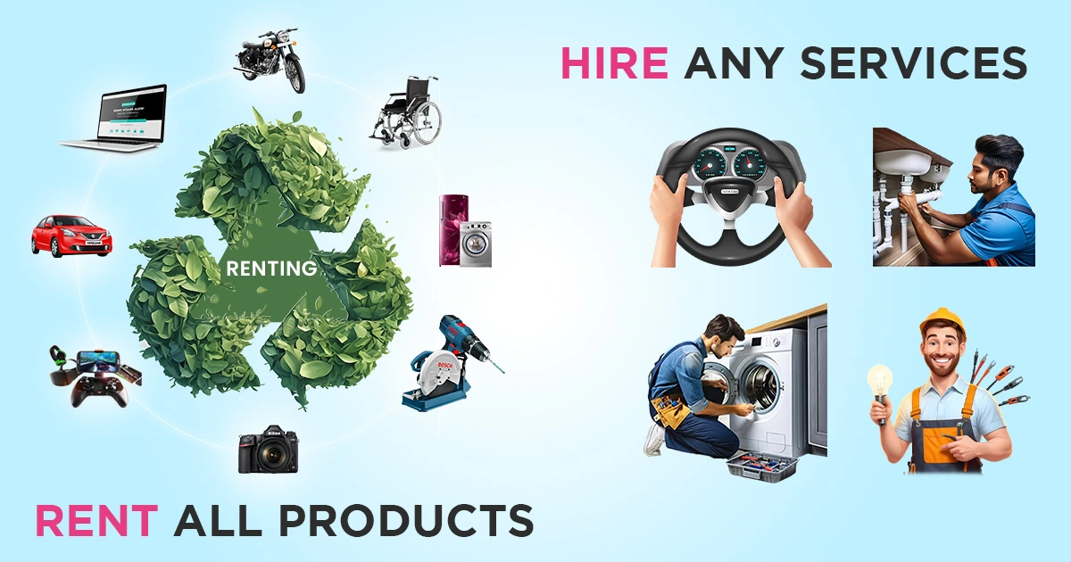 Rent all Products and Hire any services through NobuyRent