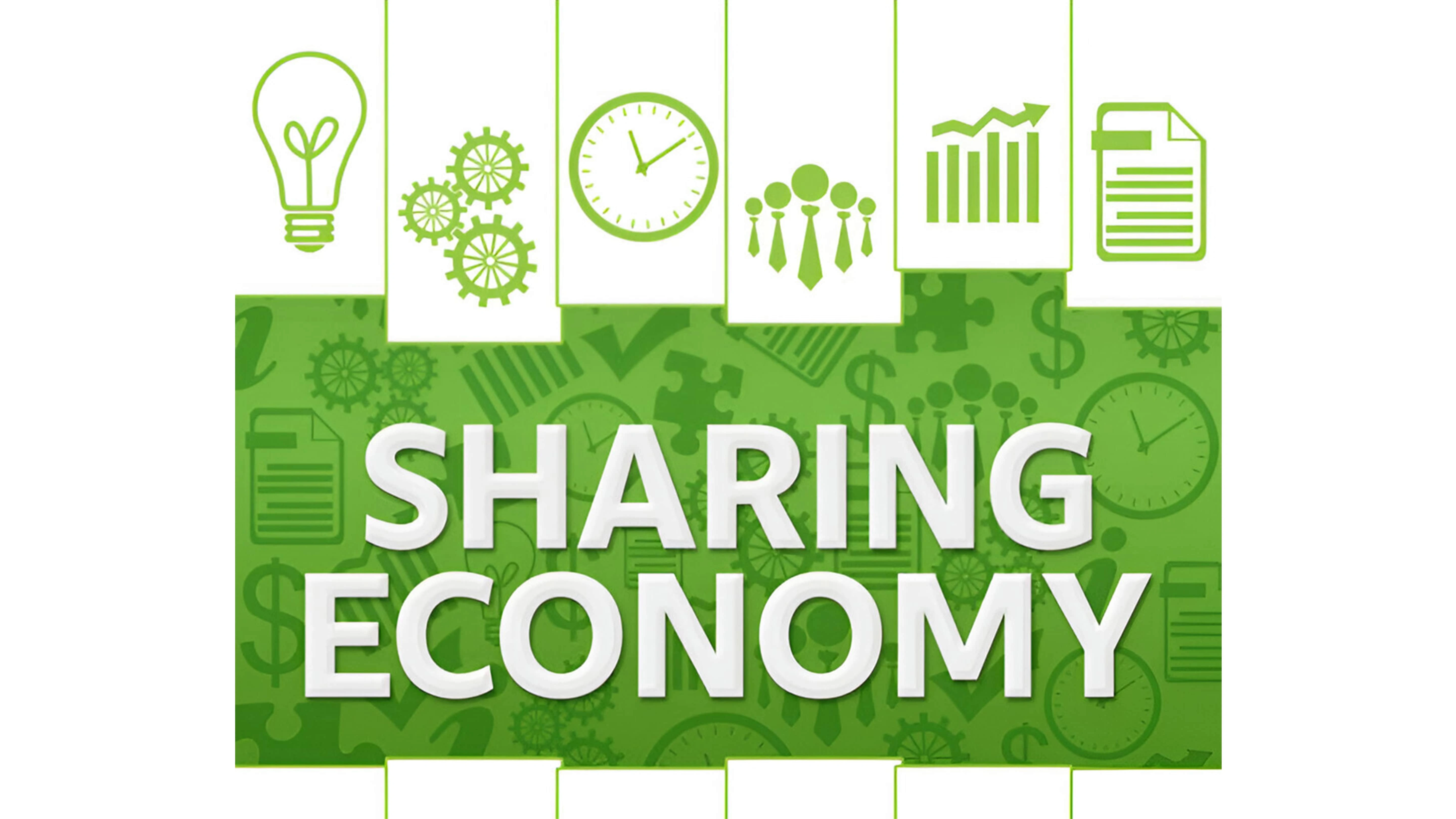 Growth Driver in the Sharing Economy Illustrate showing sharing Economy