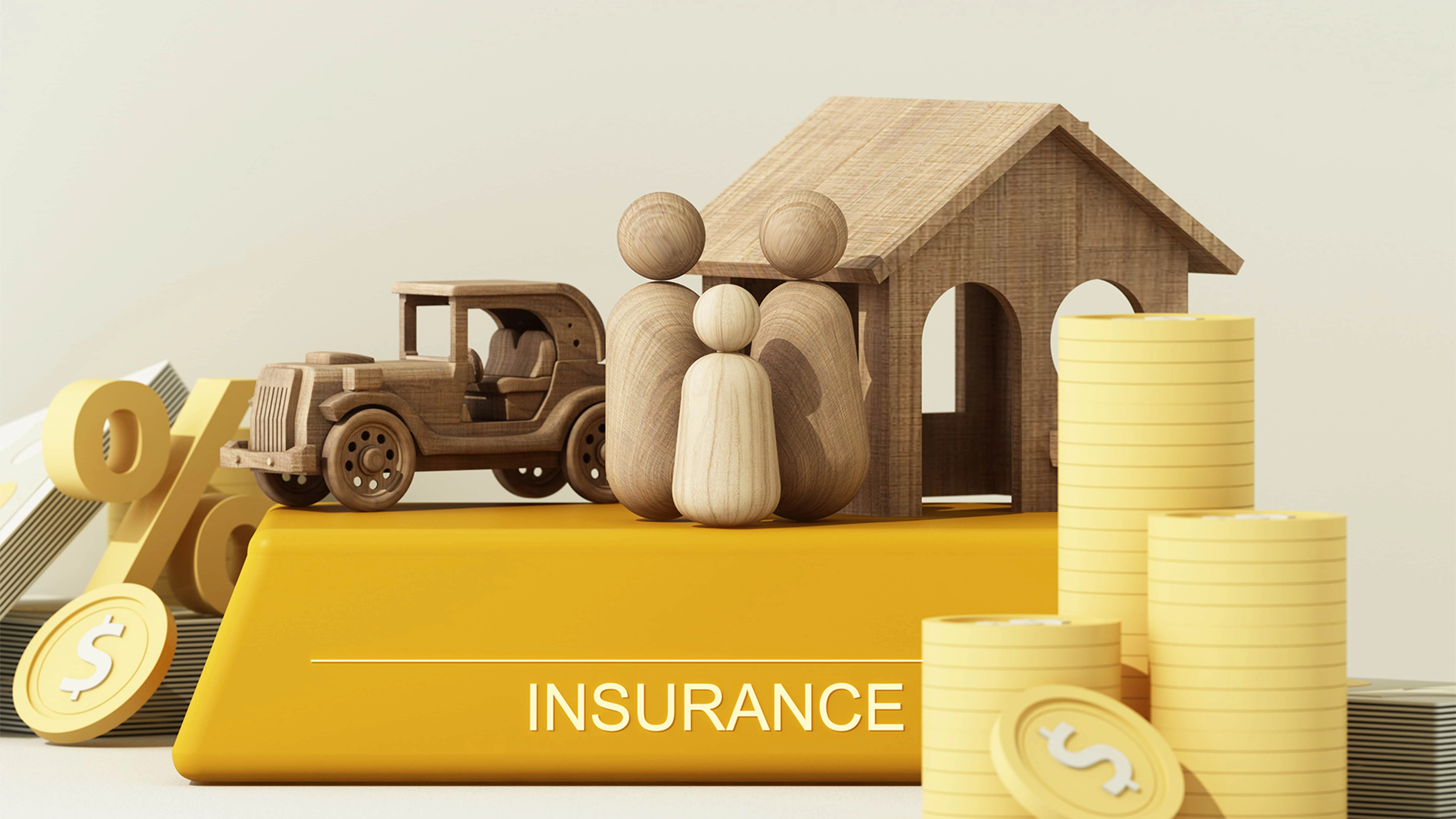 Why insurance matters in the Sharing Economy Wood toy representng family shows importance of insurance