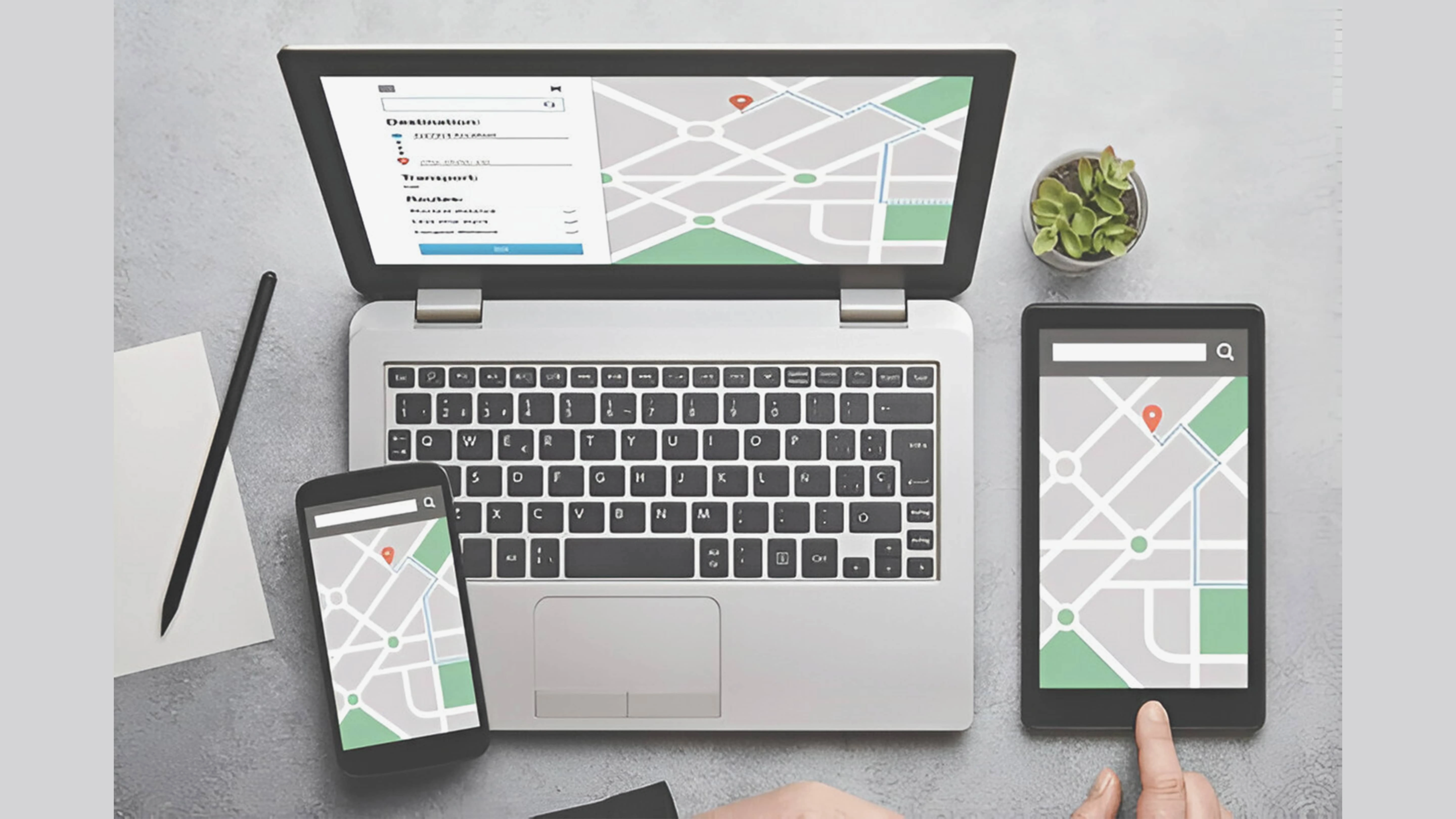 How NobuyRent Supports Smart Rental Add-Ons Laptop installed with tracking GPS