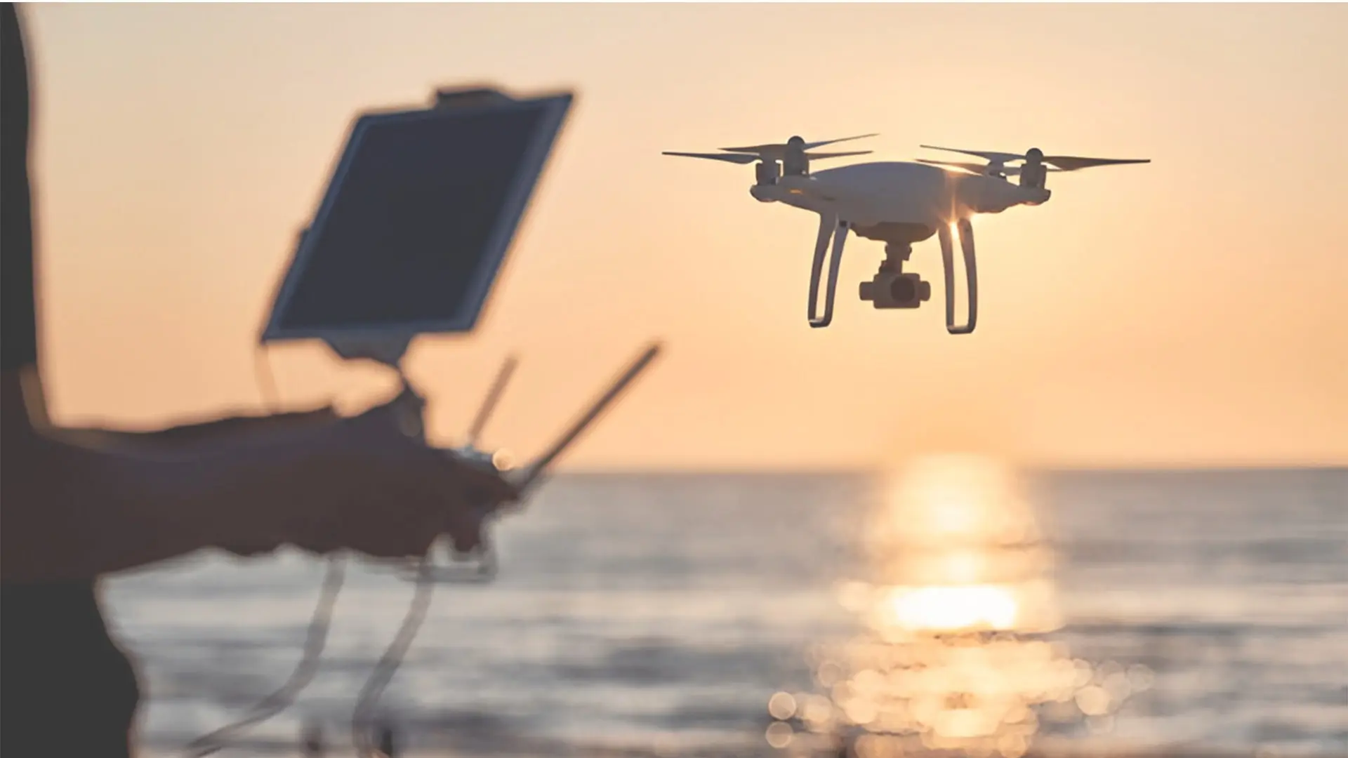 Drone Photography Equipment on Rent High-end drone camera ready for aerial photography shoot