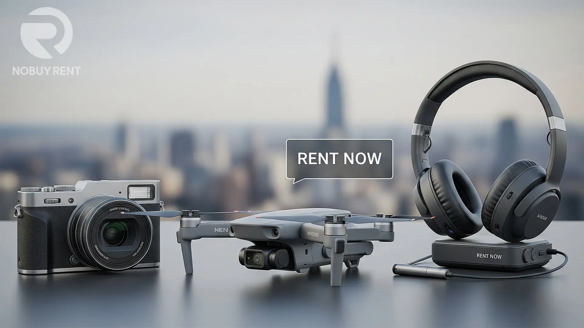 Gadget Rentals for Trip Travel gadgets like cameras, drones and headphones on rent